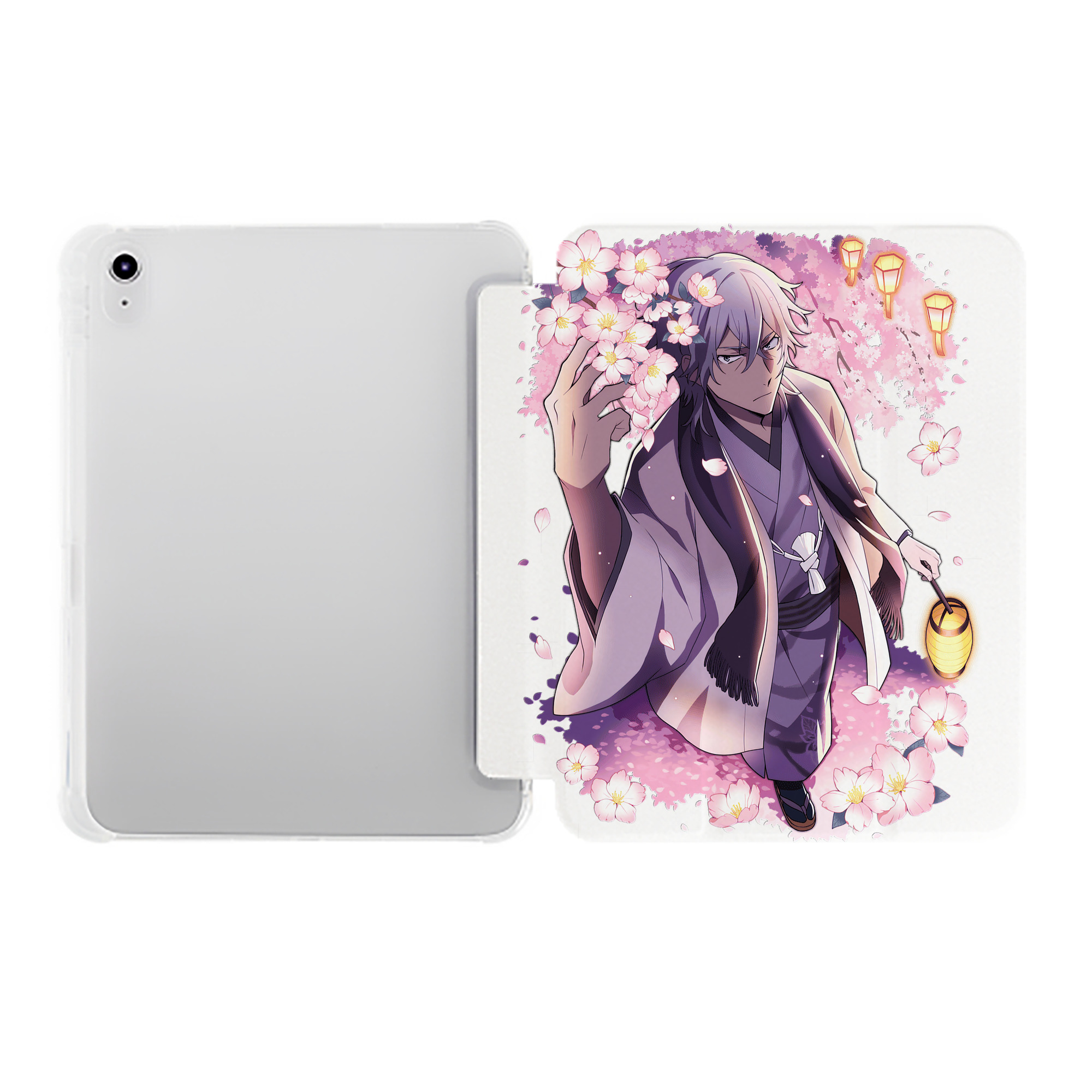 （画像用） 文豪ストレイドッグス Bungo Stray Dogs IPad ケース ペン収納付き 三つ折りスタンド PUレザー×シリコン 対応機種9.5/10.5/10.9インチ